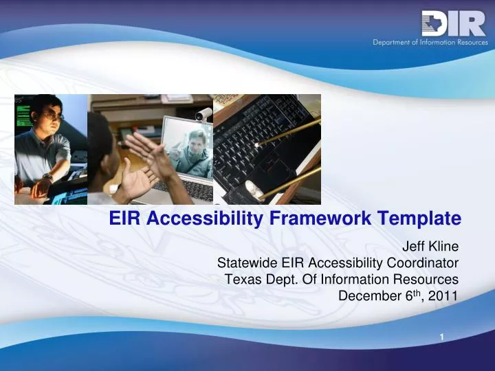 eir accessibility framework template