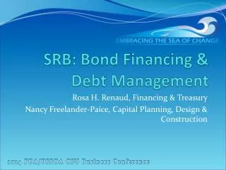 SRB: Bond Financing &amp; Debt Management
