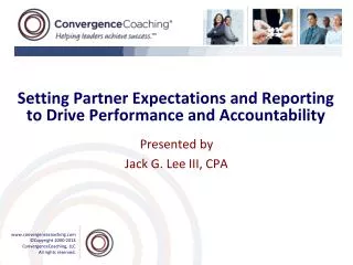 Setting Partner Expectations and Reporting to Drive Performance and Accountability