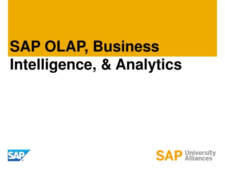 sap olap business intelligence analytics
