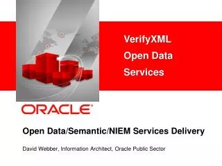 Open Data/Semantic/NIEM Services Delivery
