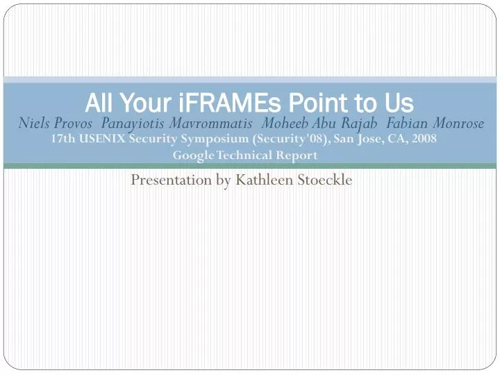 all your iframes point to us