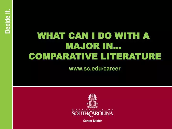 what can i do with a major in comparative literature