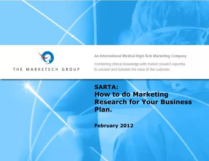 sarta how to do marketing research for your business plan