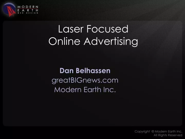 laser focused online advertising