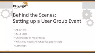 Behind the Scenes: Setting up a User Group Event
