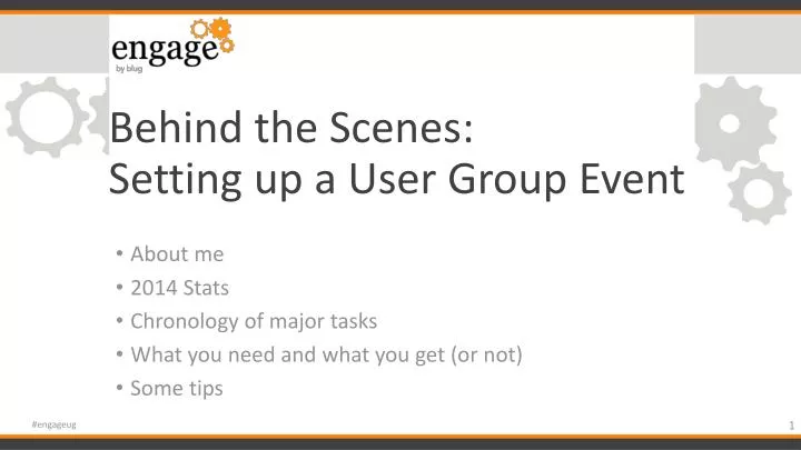behind the scenes setting up a user group event