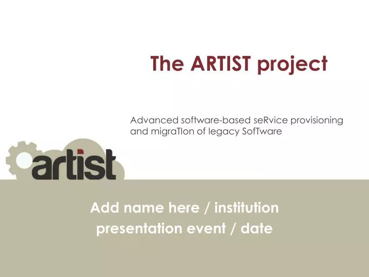 the artist project