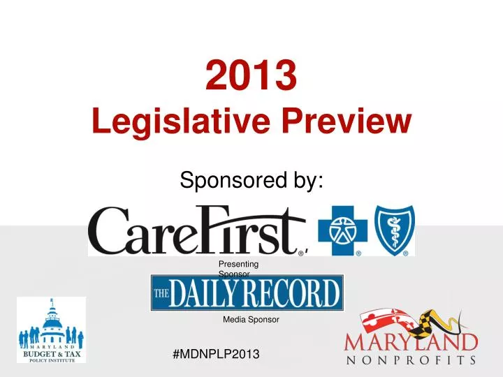 2013 legislative preview