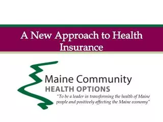 A New Approach to Health Insurance