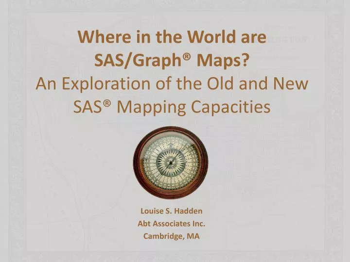 where in the world are sas graph maps an exploration of the old and new sas mapping capacities