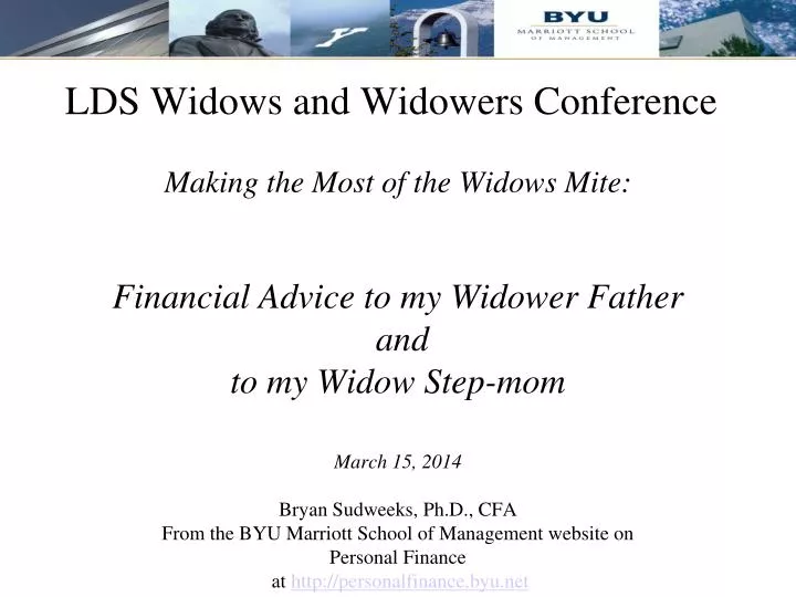 lds widows and widowers conference