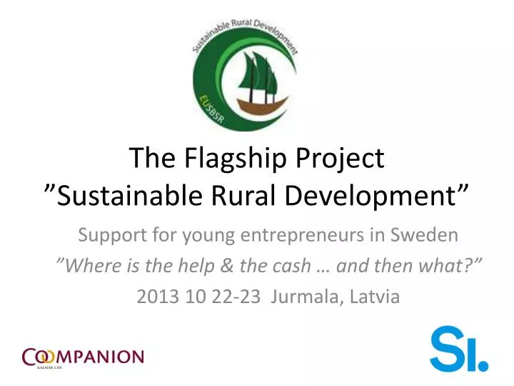the flagship project sustainable rural development