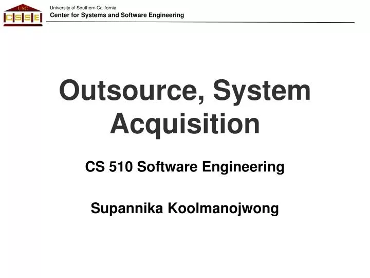 outsource system acquisition