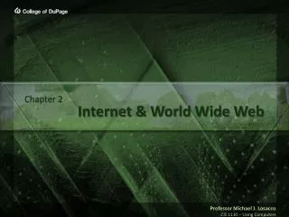 Internet &amp; World Wide Web