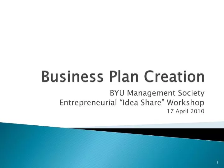 business plan creation