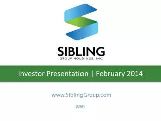 Investor Presentation | February 2014