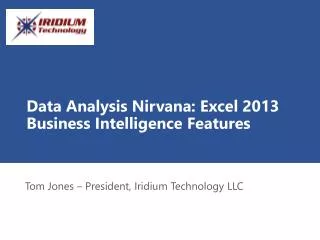 Data Analysis Nirvana: Excel 2013 Business Intelligence Features