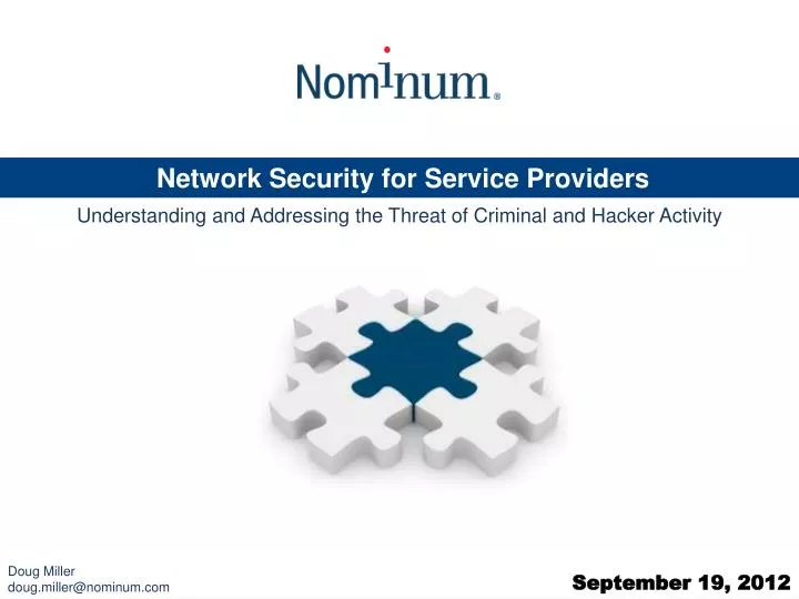 network security for service providers