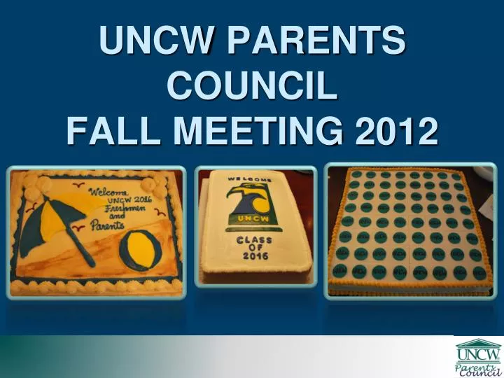 uncw parents council fall meeting 2012