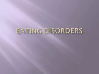 Eating Disorders