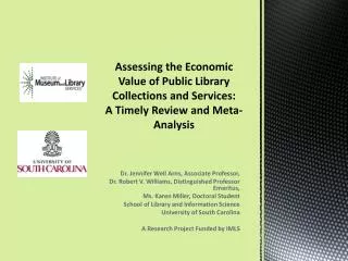 Assessing the Economic Value of Public Library Collections and Services: A Timely Review and Meta-Analysis