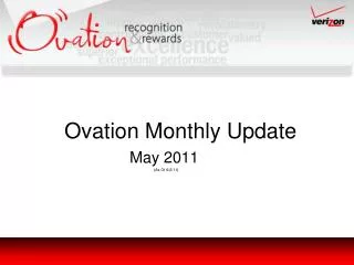 Ovation Monthly Update