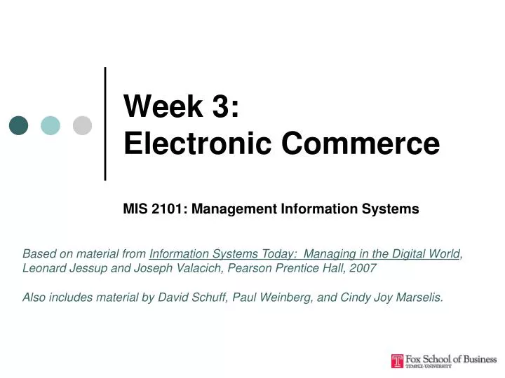 week 3 electronic commerce