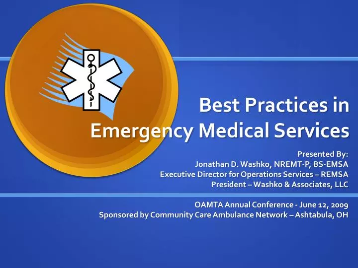 best practices in emergency medical services