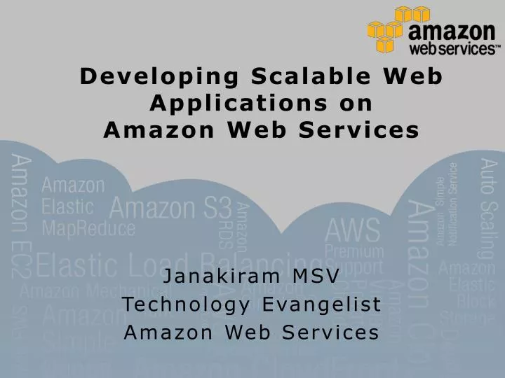developing scalable web applications on amazon web services