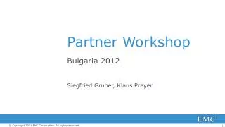Partner Workshop
