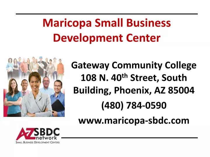 maricopa small business development center