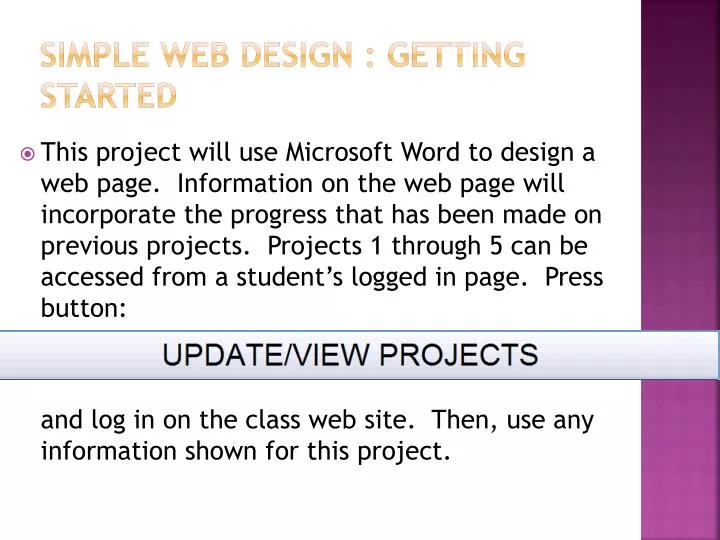 simple web design getting started