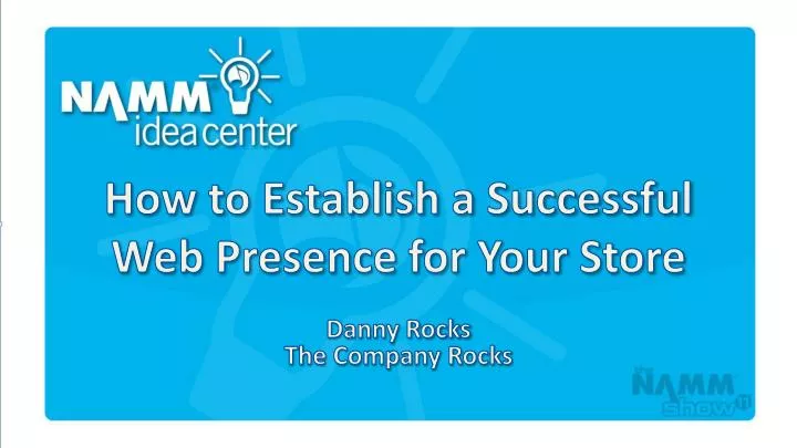 how to establish a successful web presence for your store