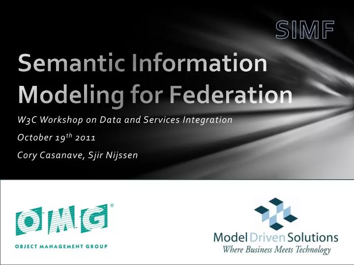 semantic information modeling for federation