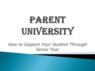 Parent University