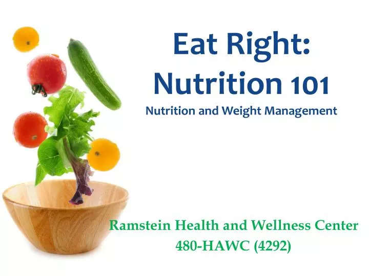 eat right nutrition 101 nutrition and weight management