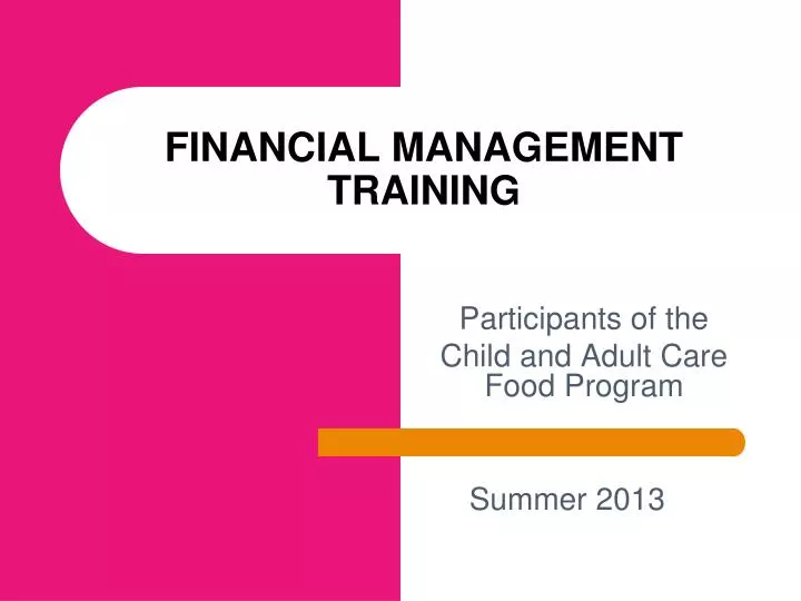 financial management training