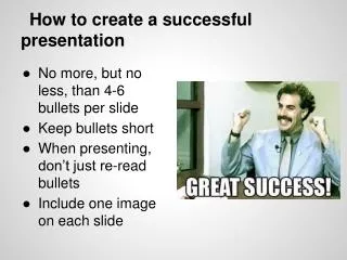 How to create a successful presentation