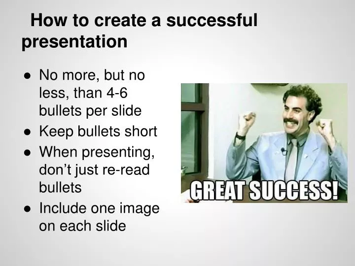 how to create a successful presentation