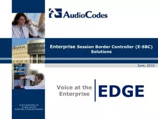 Enterprise Session Border Controller (E-SBC) Solutions