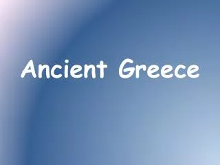 Ancient Greece