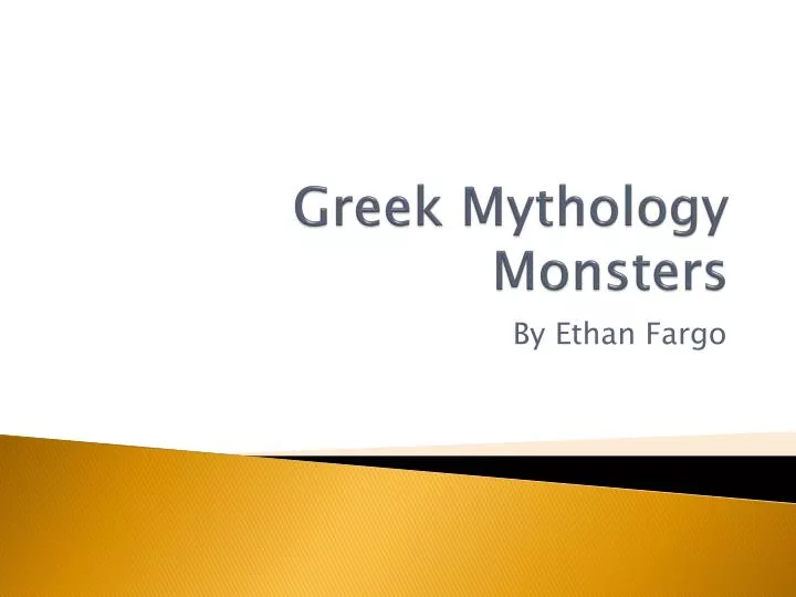 greek mythology monsters