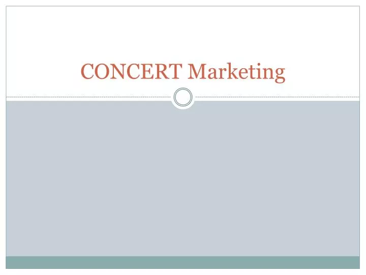 concert marketing