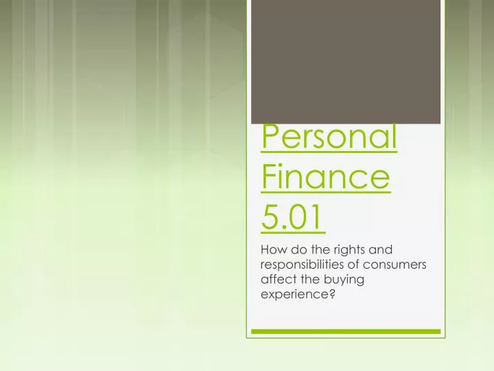 personal finance 5 01