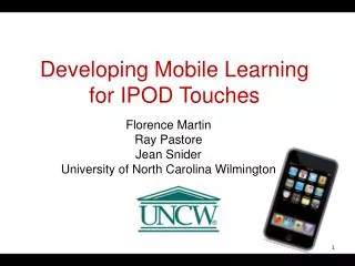Developing Mobile Learning for IPOD Touches