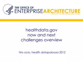 healthdata.gov now and next challenges overview