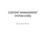 CONTENT MANAGEMENT SYSTEM (CMS) - slide 1