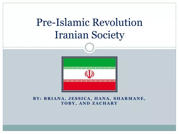 pre islamic revolution iranian society