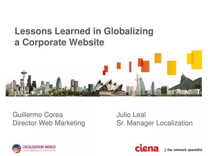 lessons learned in globalizing a corporate website